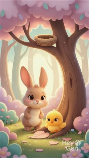 Bibo the Bunny Meets a Yellow Bird 🐰🐤