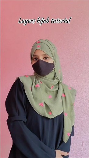 Step By Step Layers Hijab Tutorial For Beginners |#shorts
