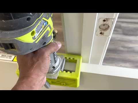 How to install hinges and use Ryobi router