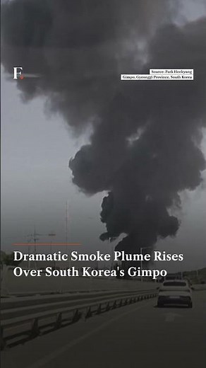 Dramatic Smoke Plume Rises Over South Korea's Gimpo | Firstpost News | N18G