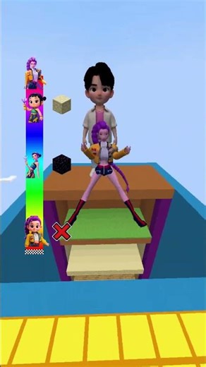 KPop Demon Hunters INSANE JUMP CHALLENGE🤯 P.7 #kpop #minecraft