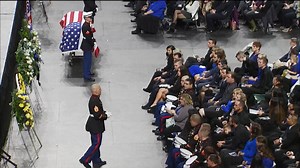 VIDEO: U.S. Marine Cadence at South Salt Lake David Romrell's funeral. | KSL 5 TV