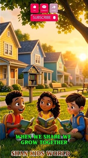 The Little Library Box 📚 | A Heartwarming Kids Story About Sharing | 3D Cartoon Short#cartoon #viral