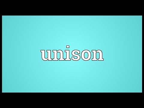 Unison Meaning