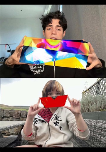 Viral hand glitch prism special effect tutorial!Hold two holographic triangular prisms to create the cool broken hand glitch illusion, perfect for TikTok & Instagram trending edits. The iridescent rainbow refraction makes your hands look like they have digital malfunction distortion, super easy one-shot operation, no complex post-production needed. Great for tech aesthetic short clips, optical illusion challenge content, viral glitch transition reels. hand glitch prism effect tutorialholographic