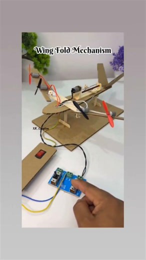 science project foldable mechanism of plane#viral #experiment #shortvideo #short
