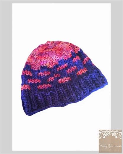 Easy Knit Hat Pattern - Super Bulky Yarn - Quick & Cozy