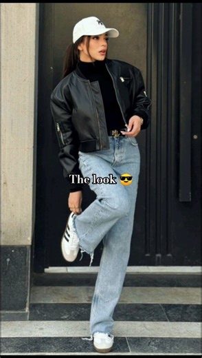 Street style winter fit ✨ Jacket, high neck & baggy jeans from Meesho 🤍 #outfitinspo #shorts #trend