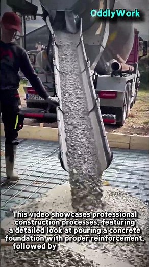 Professional Concrete Pouring and Plastering Techniques #worker #process #construction #concrete