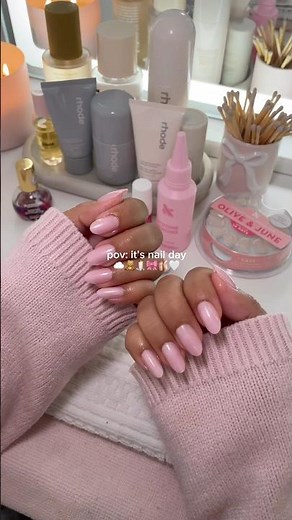 pov: it’s nail day | Olive & June Press-On Tutorial | #nails #nailday #pressons #oliveandjune