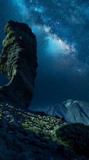 A natural observatory like no other — Mount Teide turns the night into pure magic. 🌙✨ #Tenerife #StarlightReserve | Repeat Tenerife