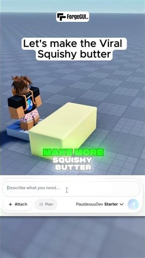 I Made ASMR Butter in Roblox by Just Typing✏ #roblox #shorts