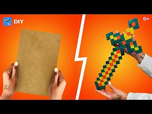 Minecraft sword DIY: Learn how to make a Minecraft sword using cardboard | DIY Crafts
