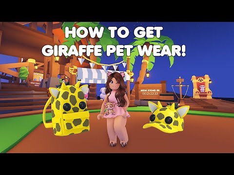 HOW to get the GIRAFFE PET WEAR in Adopt me!