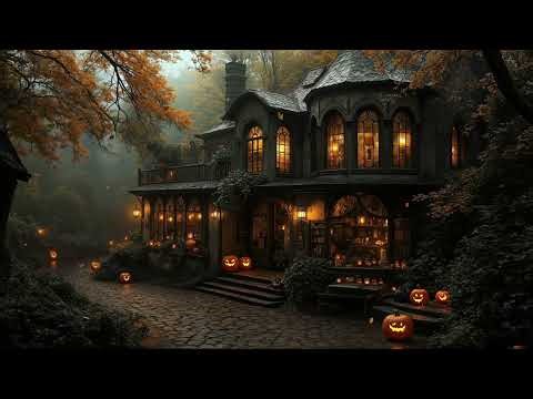Gothic Library Halloween Ambience | Dark Autumn Academia for Reading, Studying & Writing