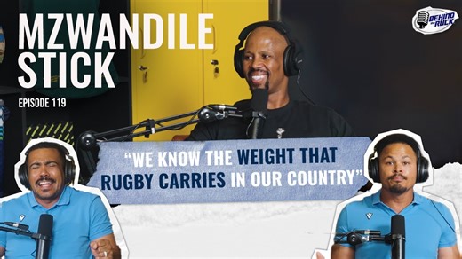 In this episode of Behind the Ruck, the boys sit down with Springbok assistant coach Mzwandile Stick, who recently celebrated an incredible milestone; 100 games with the Bokke. He opens up about his journey from player to coach, the lessons learned along the way, and what it truly means to represent and serve the nation through rugby. Stick dives deep into the mindset and dynamics behind one of the greatest Springbok eras. He shares insight into managing player and coach egos, building a diverse
