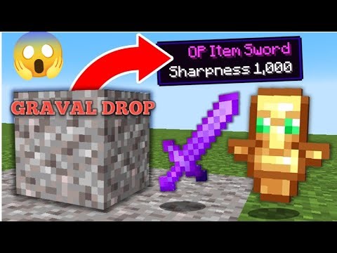 Minecraft Gravel Drop OP Items 😱 | Sharpness 1000 Sword 😈 | Minecraft Hindi