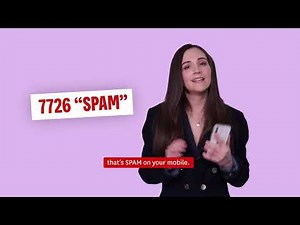 Scam Busters Ep.3 Reporting text SPAM is free and easy.