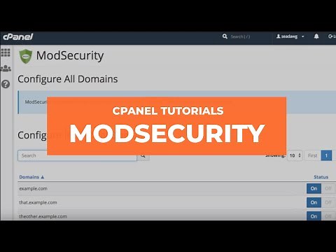 cPanel Tutorials - ModSecurity