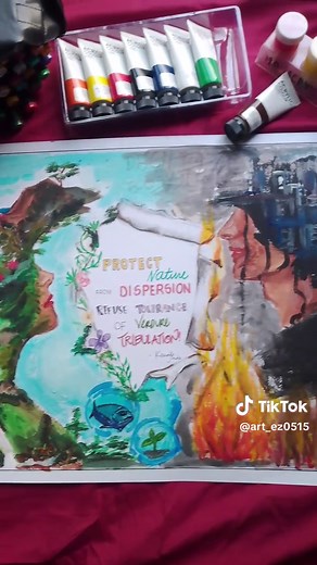 Ecosystem Awareness Poster Slogan Art