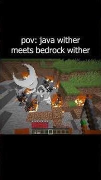 pov: java wither meets a bedrock wither