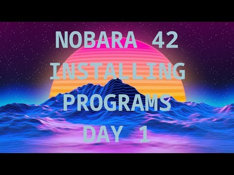 Nobara 42 (Gnome) Installing Programs Day 1