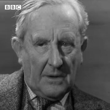 J.R.R Tolkien, born #OnThisDay 1892, discusses his work - which include The Hobbit and The Lord of the Rings - with John Bowen. The writer explains how he is 'a meticulous sort of bloke' during an intense, candid and revealing interview. | BBC Archive