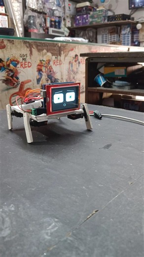 DIY Walking Robot with Animated Eyes 🤖👀 #shorts