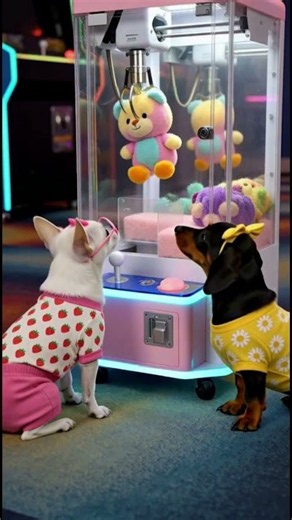 Can Keela Actually Win This Claw Machine? 🎮🐾 #shorts