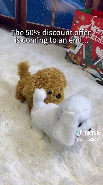 Limited-time 50% discount on children's toy robot puppies! These cute little dogs can run and bark, and children love them so much. The promotion is coming to an end soon. If you need one, hurry up and make your purchase!#christmas2025 #robotdog #tiktokshoppingpaydaysale