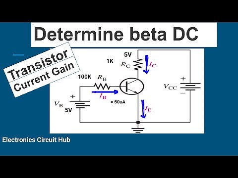 Determine beta DC of Transistor - YouTube