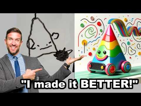 Parent "Improves" Their Child's Drawing with the Power of AI!