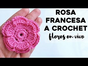 HOW TO CROCHET A FRENCH ROSE: Step-by-step tutorial for a French rose flower | Ahuyama Crochet