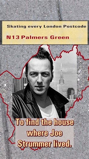 londonpostcodechallenge.com on Instagram: "Episode 10 where we go to the Joe Strummer house #londonpostcodechallenge #skateboard #london #theclash #joestrummer"