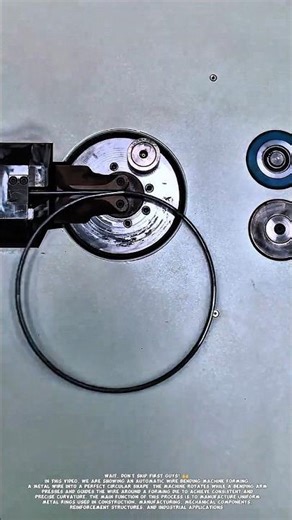 Automatic Wire Bending Machine Process | Perfect Circle Formation.