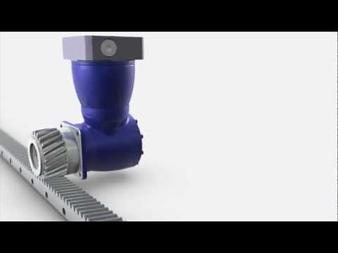 WITTENSTEIN Rack and Pinion System Showing Modularity with Precision Gearboxes and Actuators