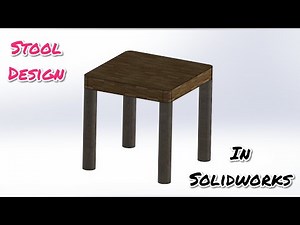 Stool Design In Solidworks #solidworks #design #stooldesigninsolidworks #stooldesign