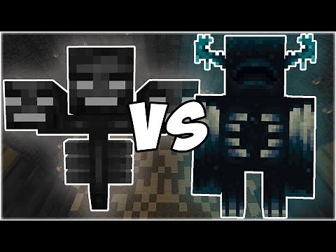 Wither vs Warden - Minecraft Mob Battle