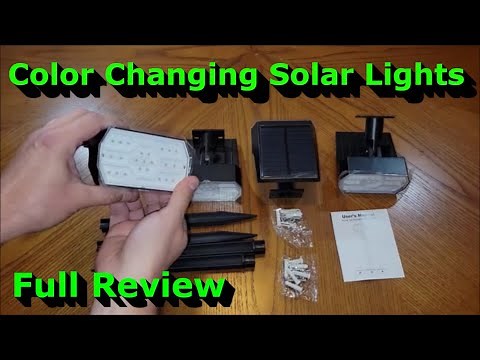 Color Changing Solar Lights - Full Review - 7 Lighting Modes