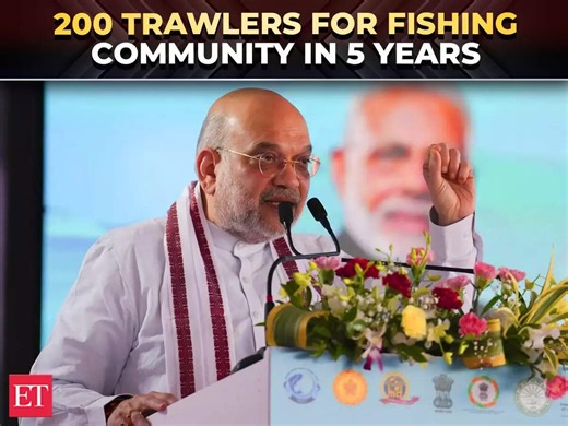 Big boost to Blue Economy: Amit Shah unveils deep-sea project; 200 trawlers for 3 coastal states