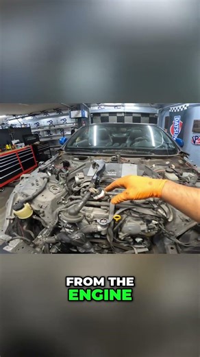 Engine Removal: Step-by-Step Guide with Straps! #shorts