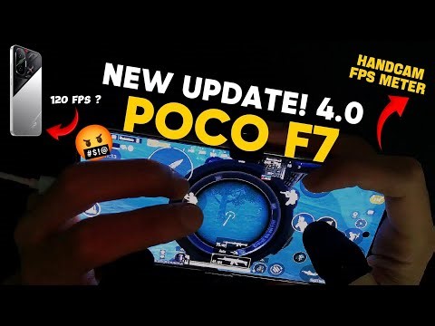 POCO F7 PUBG MOBILE NEW UPTADE 4.0 🤯⚡ SUPER SMOOTH 120 FPS GAMEPLAY WITH FPS METER!