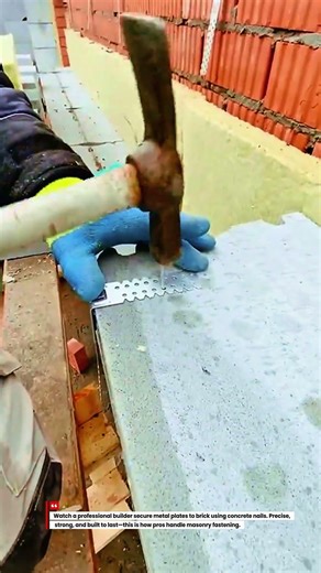 Rock-Solid Fix! Pro Nails Plates Into Brick Like a Pro