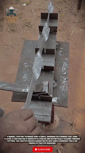 Genius DIY Tool for Twisting Square Bars & Rebar Easily