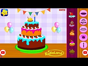 Birthday Surprise | KidloLand Kids & Toddler Games | Decorate Cake Game for Children