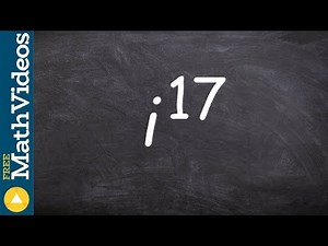 Learn how to simplify i raised to a higher power