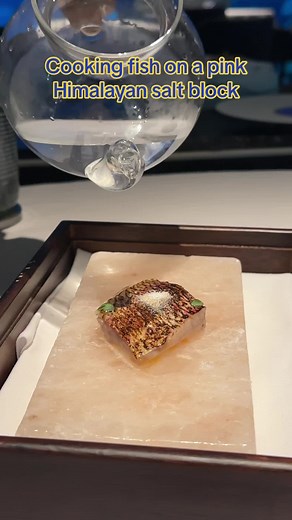 Cooking Fish on a Pink Himalayan Salt Block