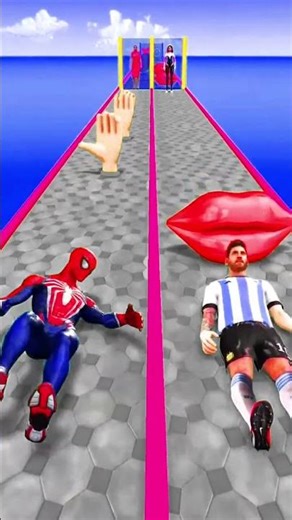 GTA V New Kiss or Save Run Spider-man vs Messi Funny Epic Challenge! #spiderman