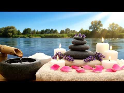 Relaxing Zen Mindful Escape Bamboo Fountain and Candle Glow Spa Sounds for Inner Balance & Meditati