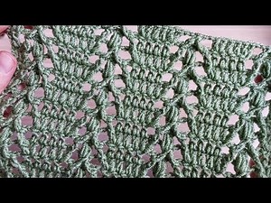 LEFT HANDED:SUPER EASY &FAST Embossed Crochet Pattern!👌Perfect for CARDIGAN,SWEATER&SCARF#crochet